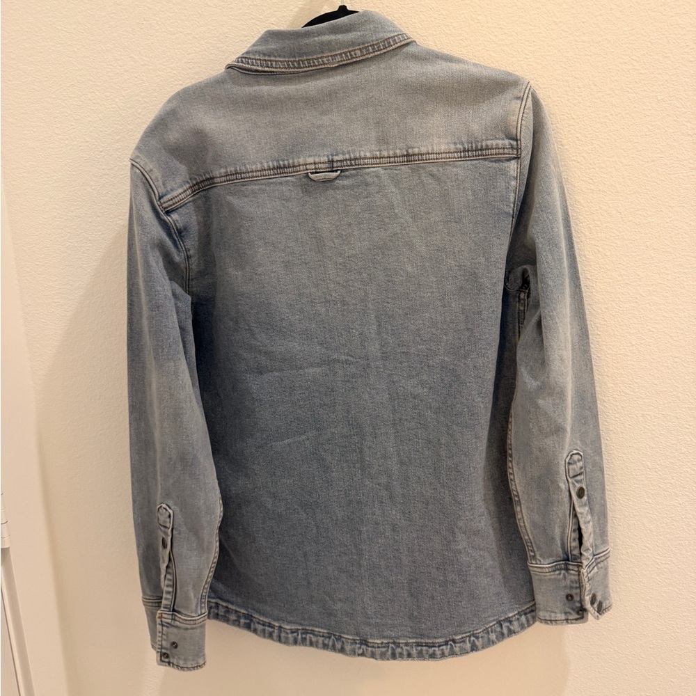 SER.O.YA Light Blue Denim Shacket with Chest Pocket small new - Picture 3 of 3